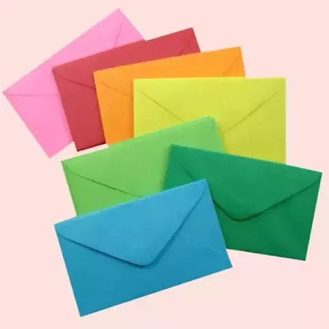 SOBRES DE COLORES TARJETA 7.5X10.5CM