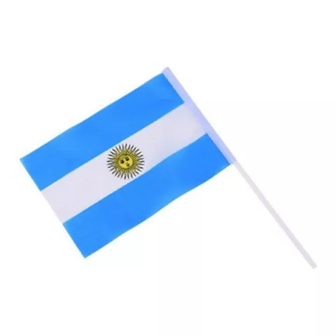 BANDERA PLASTICA ARGENTINA 15X25 / 40 X60 CM