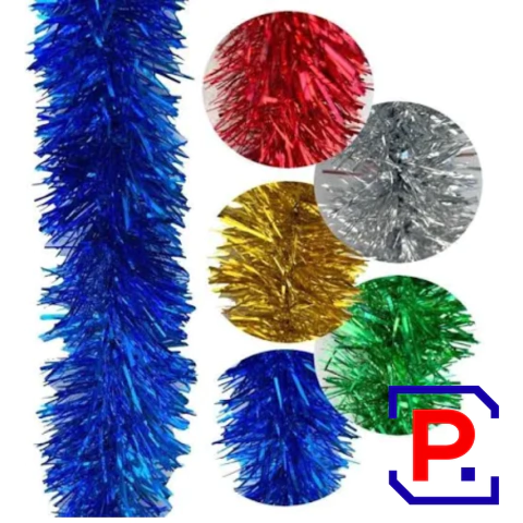 GUIRNALDA BOA NAVIDEÑA METALIZADA ECONOMICA 2MTS X1 UNID