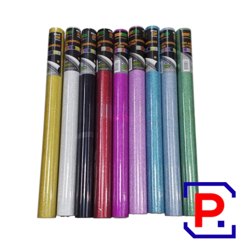 PAPEL T/ CONTACT ADHESIVO GLITTER LAMA (ROLLO 45CM X 3MTS ) - comprar online