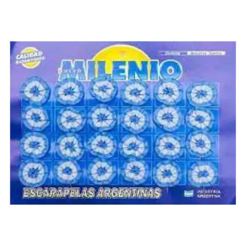 ESCARAPELA NRO 124 REDONDA GDE SIN BOTON