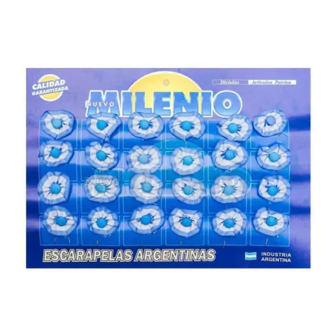 ESCARAPELA NRO 125 REDONDA GDE CON BOTON