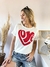 Remera love con brillos - Vainafash