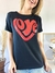 Remera love con brillos en internet