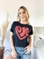 Remera love con brillos - comprar online