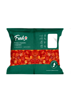 Morron Rojo Cubeteado Congelado IQF - comprar online