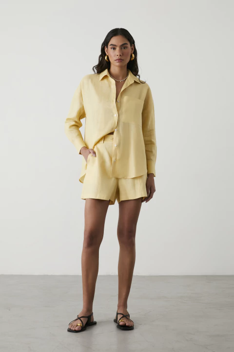 Shorts Chloe Amarelo - comprar online