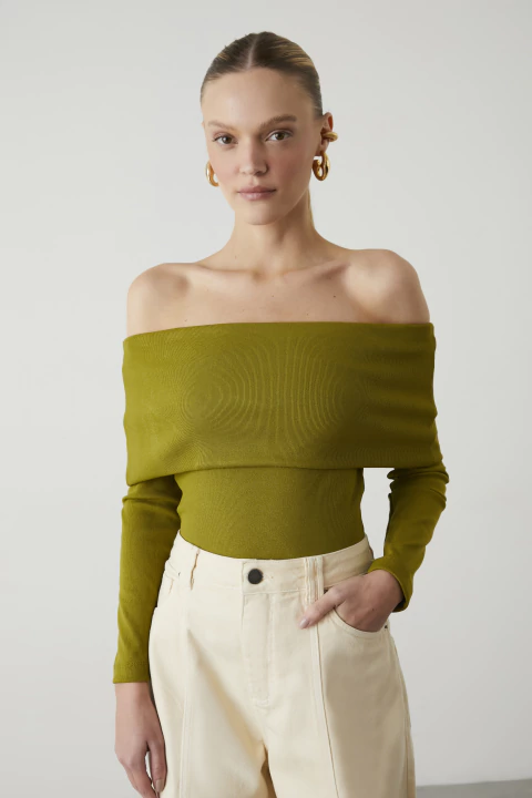 Blusa Loren Verde Cidreira - comprar online