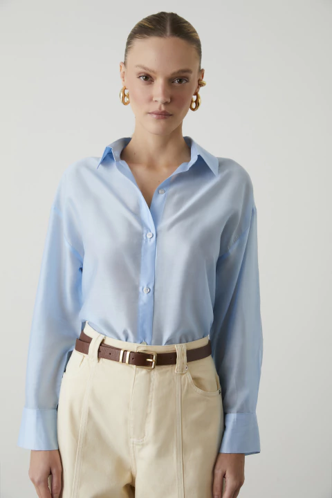 Camisa Paola Azul - comprar online