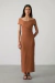 Vestido Lara Bege Tabaco - comprar online