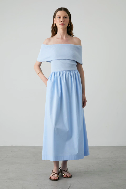 Vestido Cláudia Azul Claro - comprar online