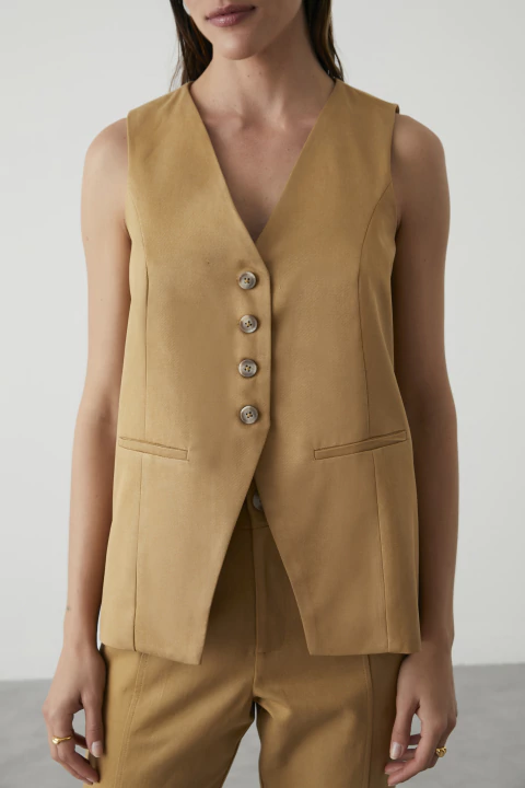 Colete Michele Caramelo - comprar online