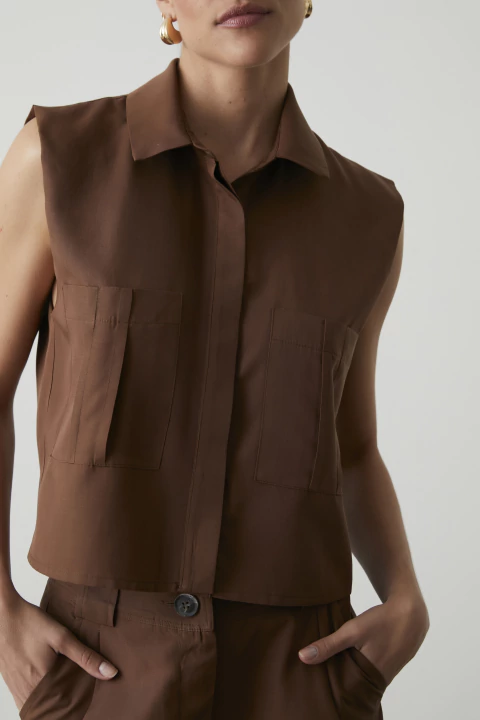 Camisa Nara Marrom - comprar online