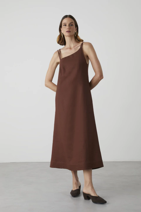 Vestido Diana Marrom