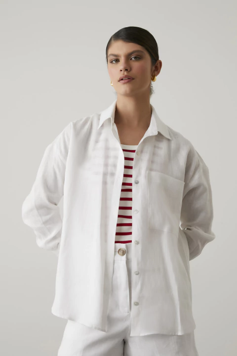 Camisa Chloe Branco - comprar online