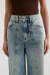 Calça Jeans Thaciana Azul Dirty na internet