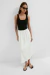 Vestido Karina Preto com Off White - CLOMEE