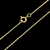 CORRENTE CADEADO 1.2MM - BANHADO A OURO 18K - comprar online
