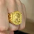 ANEL JESUS CRISTO 4D BANHADO OURO 18K - comprar online