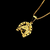 PINGENTE CAVALO E FERRADURA (PP) 1X1CM BANHADO A OURO 18K - comprar online