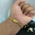 Imagem do PULSEIRA TIJOLINHO 3mm FECHO TRAVA DUPLA - BANHADO A OURO 18K