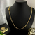 CORRENTE PIASTRINE 3mm FECHO TRAVA DUPLA - BANHADO A OURO 18K - loja online