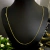 CORRENTE CADEADO CARTIER 1mm FECHO LAGOSTA - BANHADO A OURO 18K