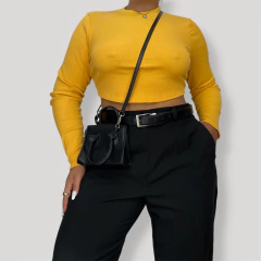 Cropped mostarda - comprar online