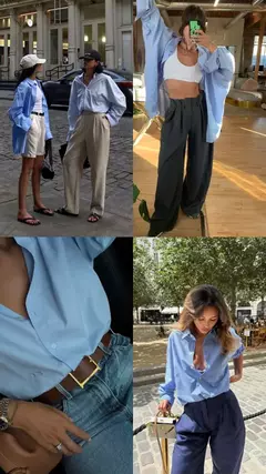 Camisa azul - loja online