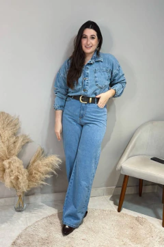 Calça Wide Leg Algodão - Básico & Chic
