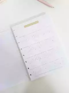 Repuesto planner perpetuo semanal - comprar online