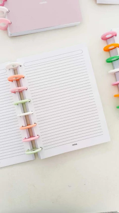Cuaderno A4 brillas - sistema de discos en internet