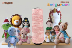 Imagen de Línea Amigurumi RAYZA - Ideal para Crochet y Amigurumi - Tex 288 - Color 004 Rosa