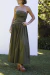 VESTIDO MIDI ESCAPE VERDE - comprar online