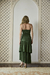 Saia Babados Midi Karina Verde (PRE ORDER) - loja online