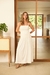 Vestido Drapeado Aline off white - loja online