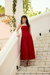 Vestido Drapeado Aline vermelho verano