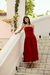 Vestido Drapeado Aline vermelho verano - Carolina Nolasco Brand