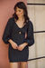 Vestido Curto Babi marinho noite - Carolina Nolasco Brand