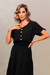 conjunto crepe saia midi marias e blusa elastex com botões - comprar online