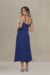 Vestido Crepe Midi Alongado Gode com Alcinha Regulavel na internet