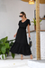 Vestido Longo Viscolino com elastico cintura