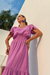 Vestido Longo Viscolino com elastico cintura - loja online