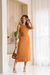 Vestido moletinhno midi com faixa - comprar online