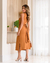Vestido moletinhno midi com faixa - Marian Modas