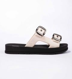 Slide Zaxy Flash Infantil Off White/Preto na internet