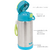 Garrafa Térmica Parede Dupla com Canudo 400 ml Azul - Buba - comprar online