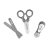 Kit Manicure Infantil Cinza - Clingo