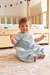 Saco de Dormir Primeiros Passos em Soft Anti Pilling Azul Bebê - Casulo de Anjo