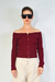 Campera Tejida Cuello Bote